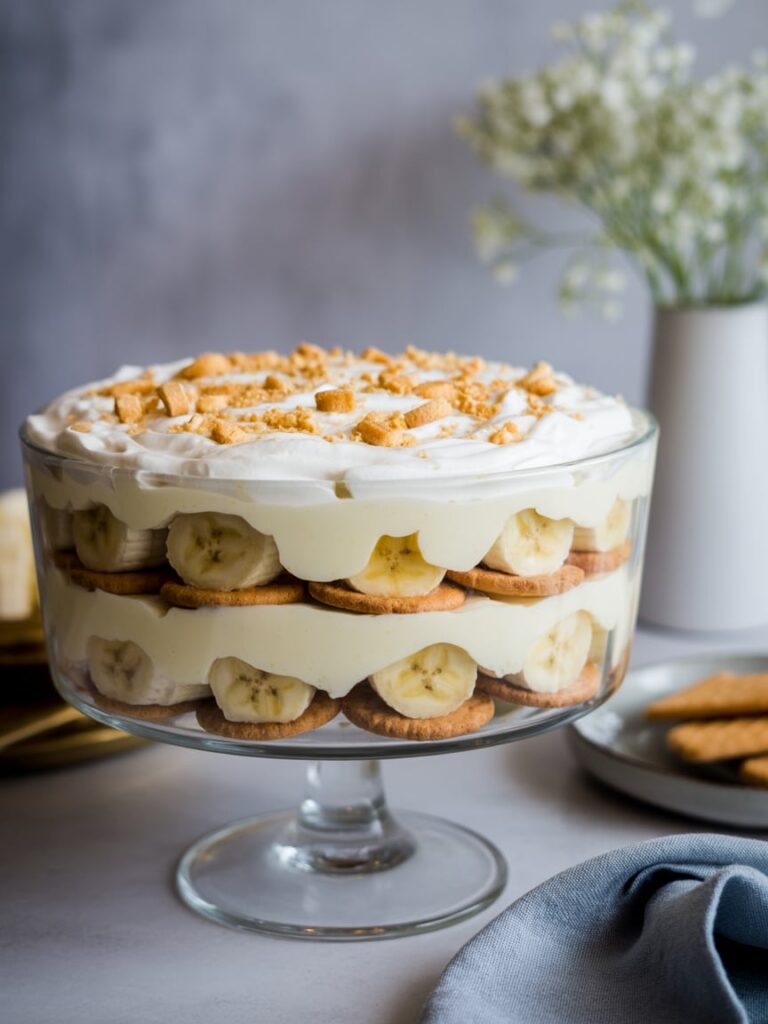 Delicious banana trifle