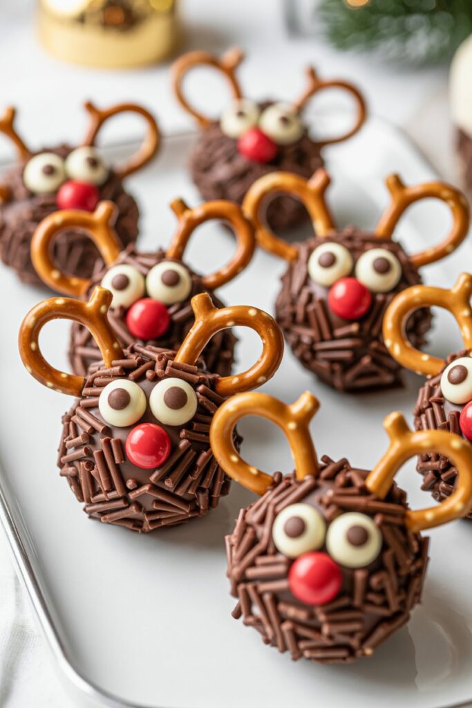 No-Bake Oreo Reindeer Balls