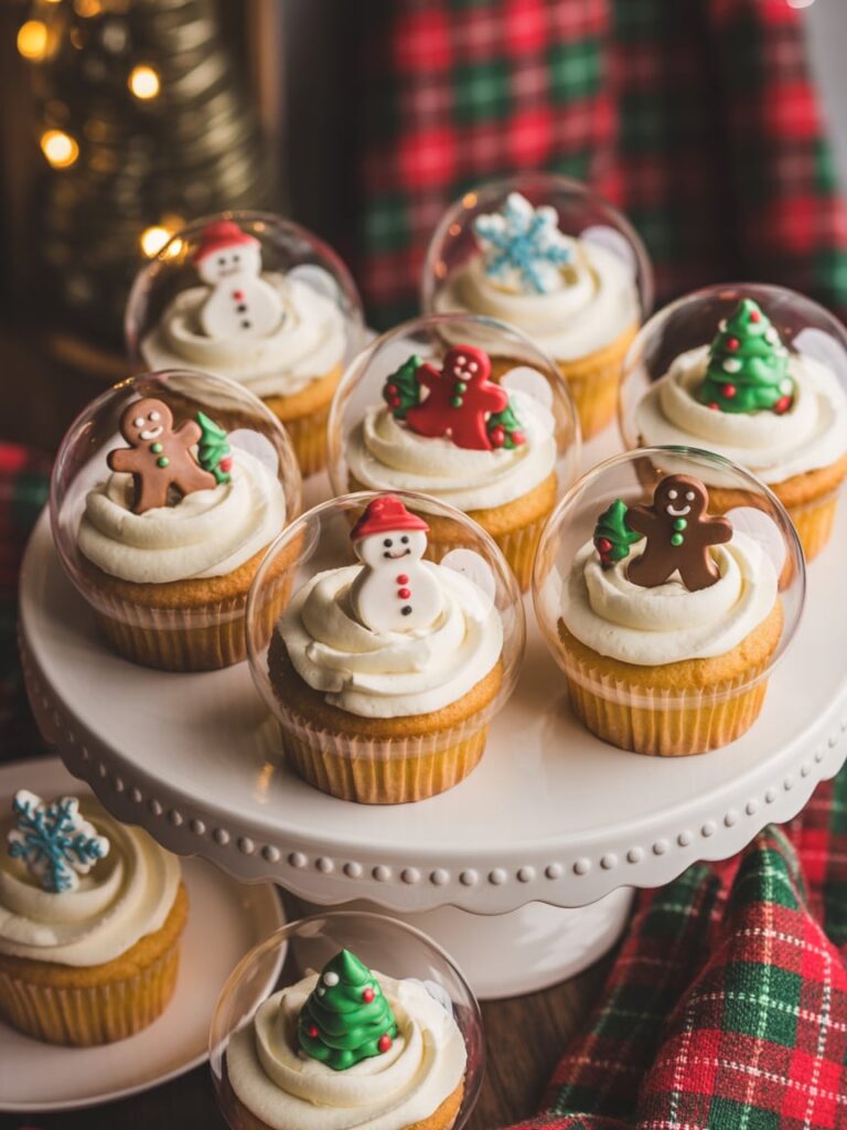 Snow Globe Cupcakes