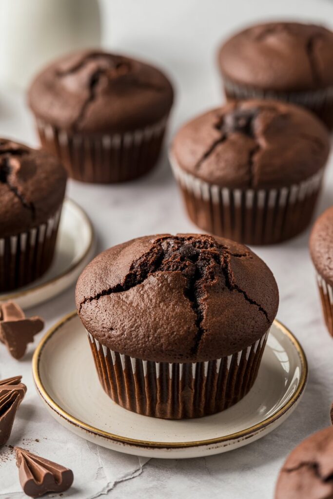 Molten Lava Chocolate Cupcakes