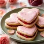 Jam Filled Strawberry Shortcake Cookies