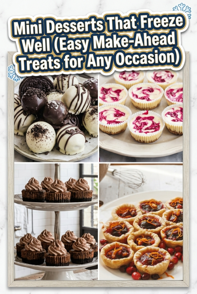 mini desserts that freeze well