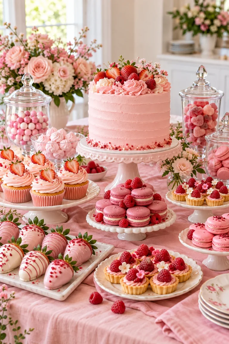 35 Pink Dessert Table Ideas