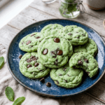 Soft Mint Chocolate Chip Cookies