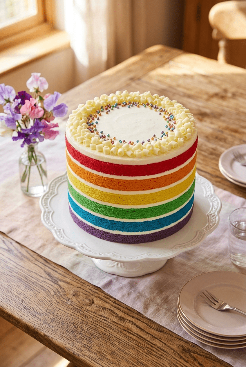 Cutest Rainbow Cake Design Ideas Destination For Vibrant Seasonal 