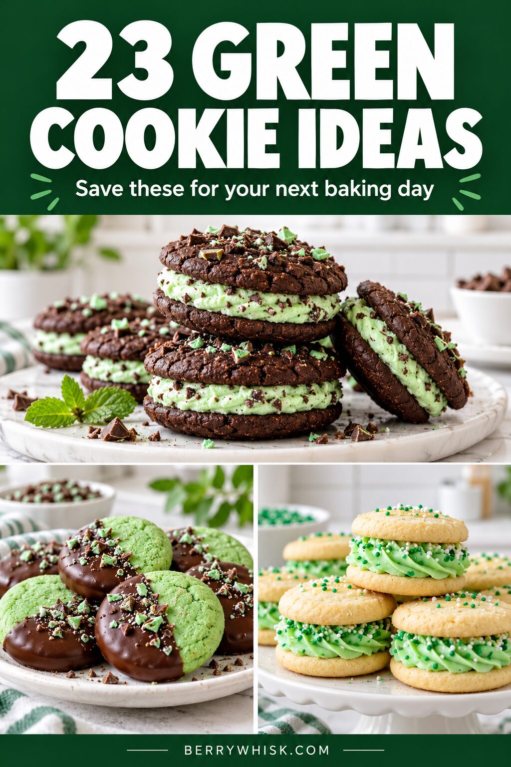 23 Green Cookie Ideas for a Sweet Pop of Color