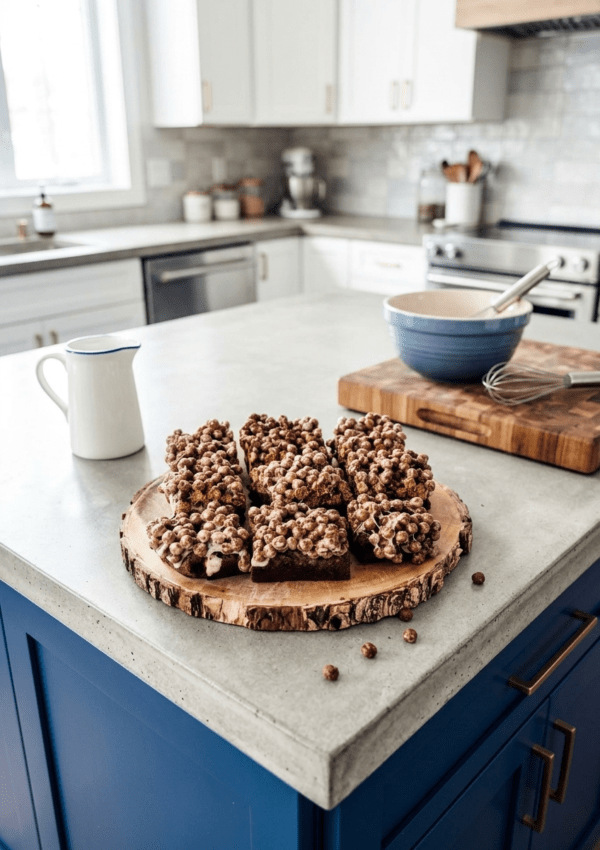 Marshmallow Cocoa Puff Brownies