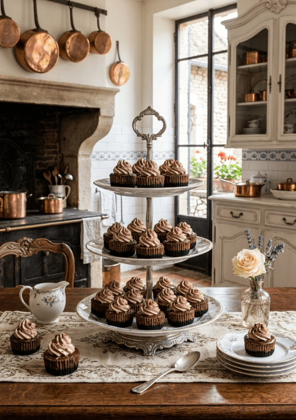 Mini Triple Chocolate Cheesecakes