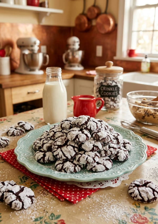 Chocolate Crinkle Cookies