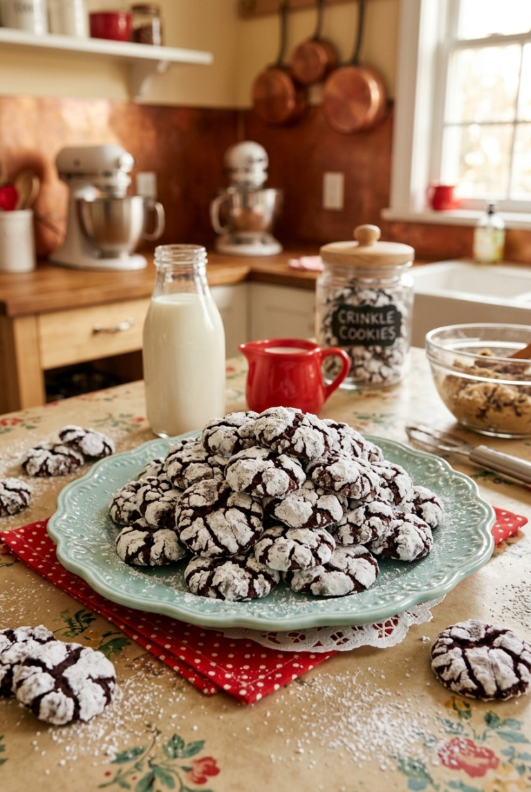 Chocolate Crinkle Cookies