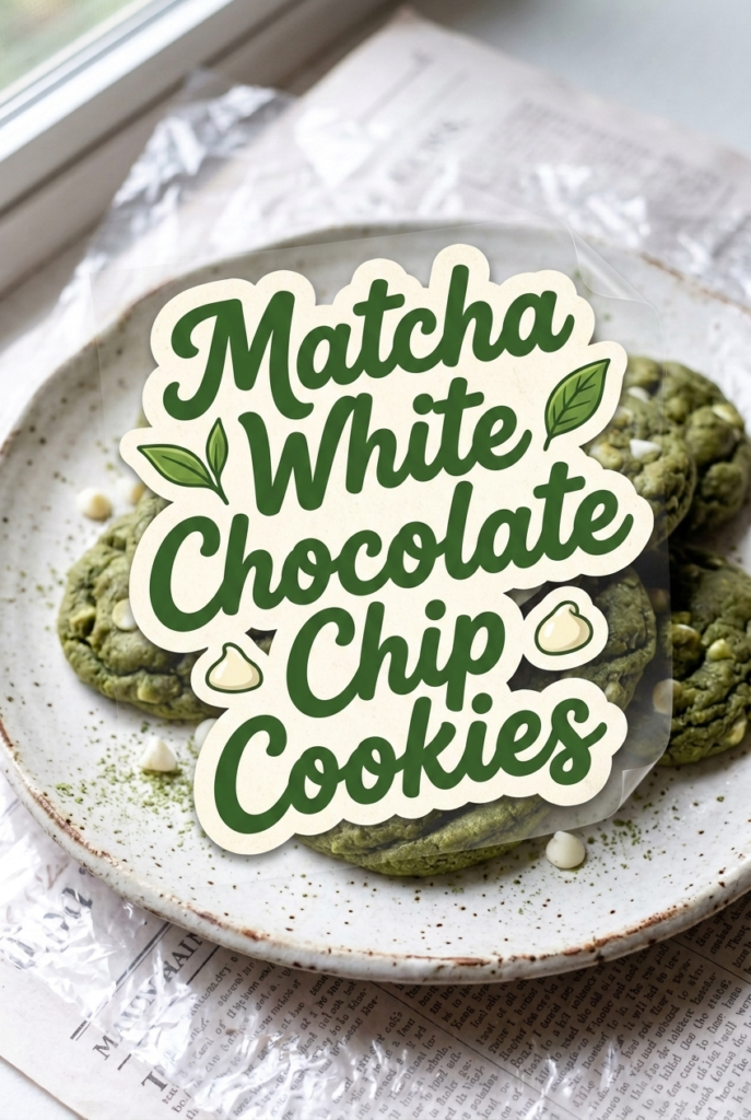 Matcha White Chocolate Chip Cookies