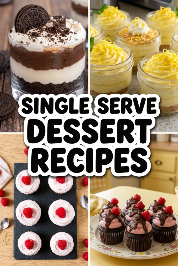 single serve desserts pinterest pin 