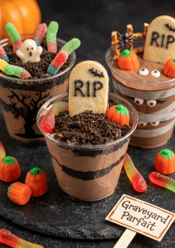 Halloween Dirt Cups (Easy Spooky Dessert Kids Love)