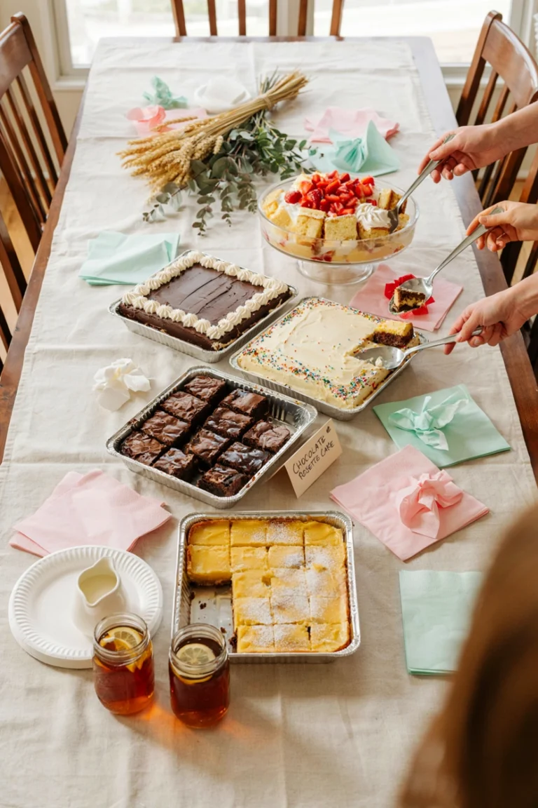 25 Easy Potluck Desserts for a Crowd (Cake Mix, No-Bake & Large Batch)