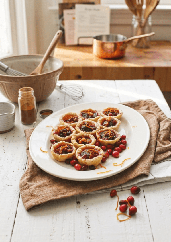 Mini Cranberry Walnut Tarts – A Festive Bite-Sized Holiday Treat