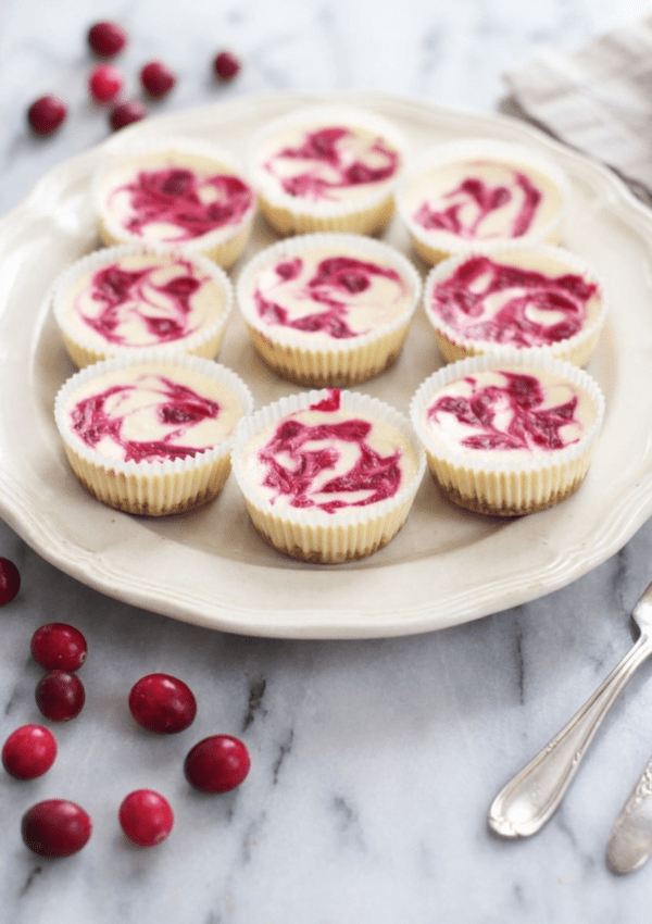 Mini Cranberry Swirl Cheesecakes – The Perfect Holiday Dessert Bite