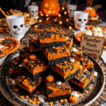 Halloween Cream Cheese Swirl Brownies (Easy Spooky Dessert Everyone Loves)