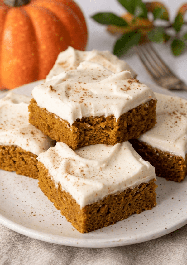 Pumpkin Bars with Cream Cheese Frosting (An Easy Fall Favorite)