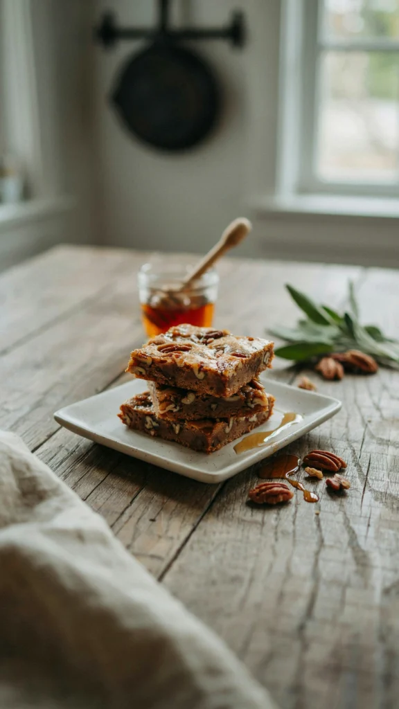 Maple Pecan Blondies