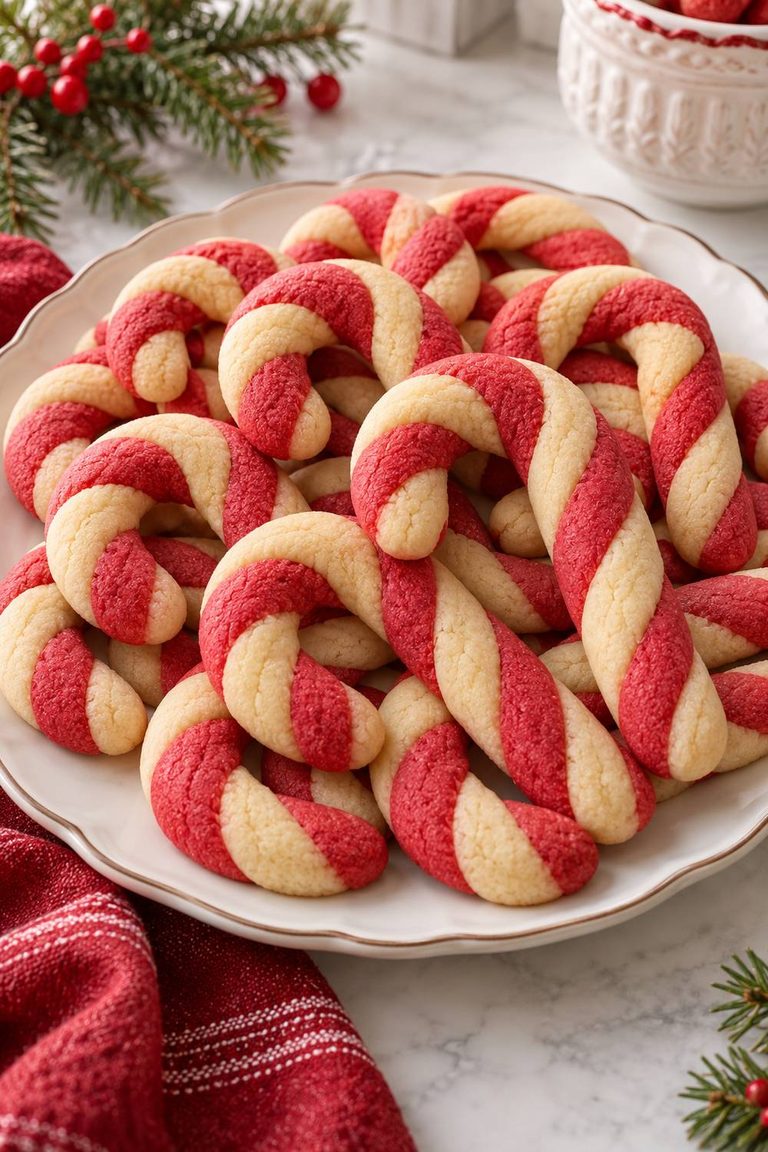 Candy Cane Sugar Cookies for a Sweet Christmas Treat
